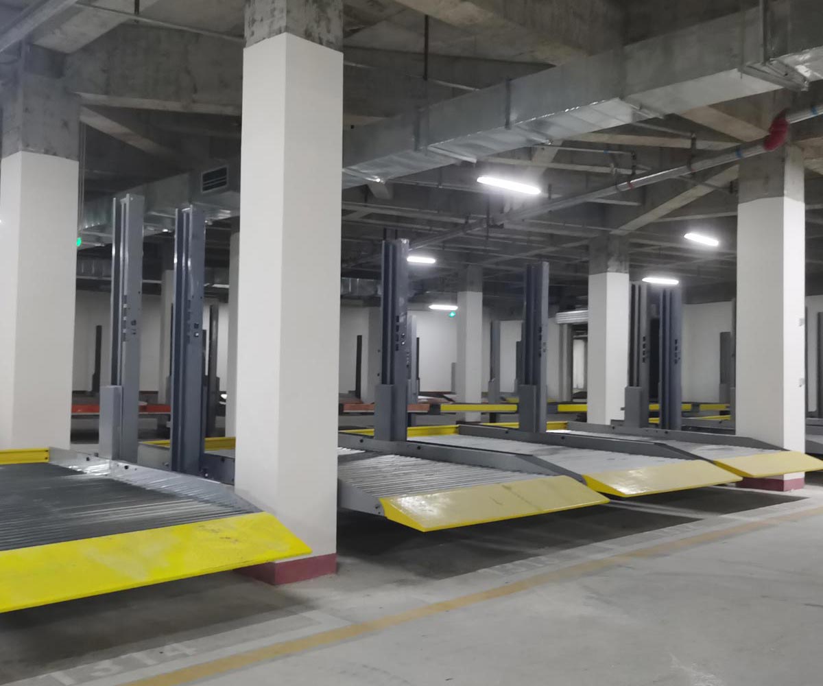 晉寧雙層PSH型機械停車過驗收