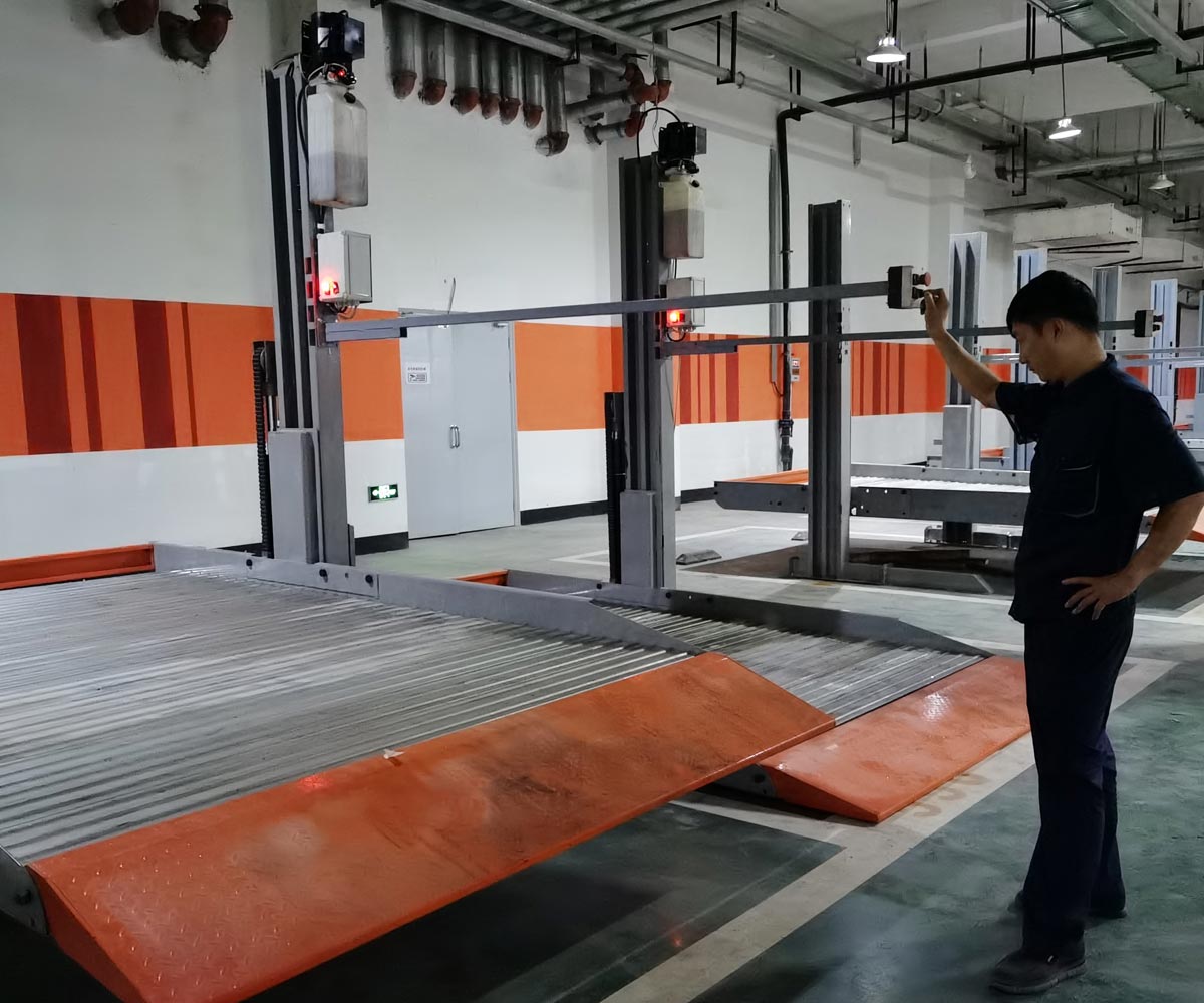 馬龍小區(qū)地下室簡易式立體車庫